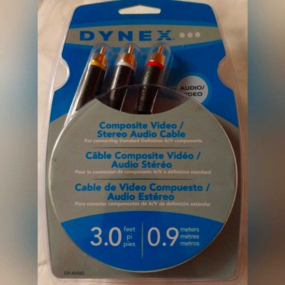 Dynex Composite Video Stereo Audio Cable